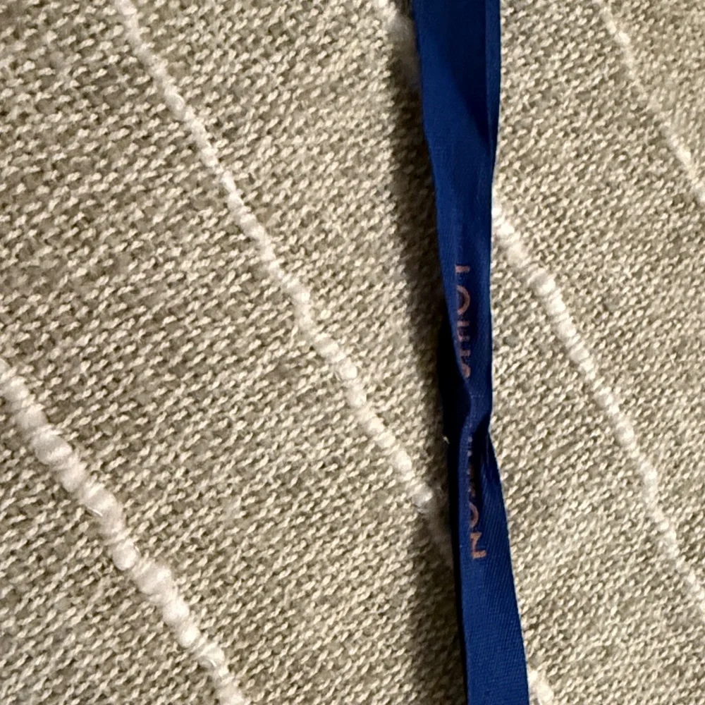 Louis Vuitton Blue Ribbon with Gold Text